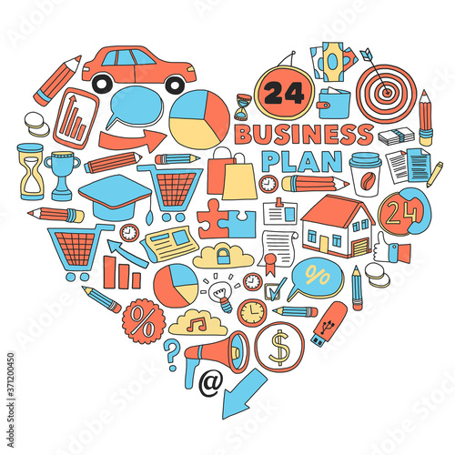 Business and finance online education vector pattern. Start up and innovations