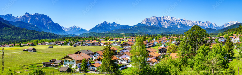 view at Wallgau village - Bavaria