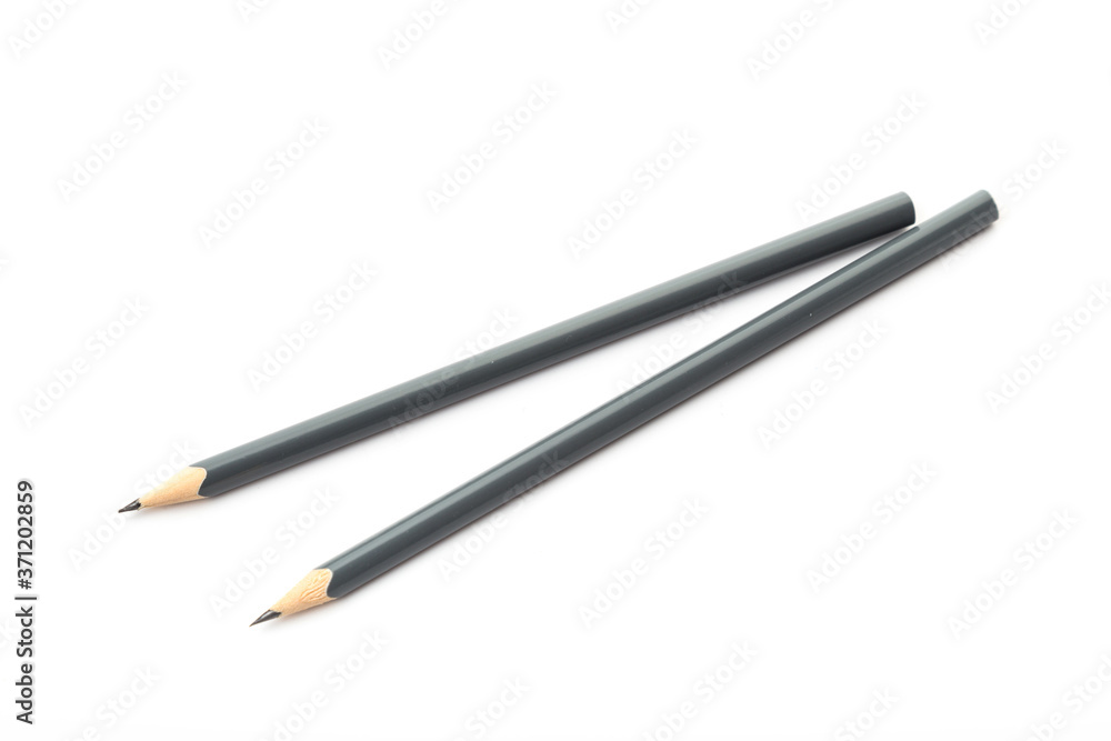  graphite pencil isolated on white background