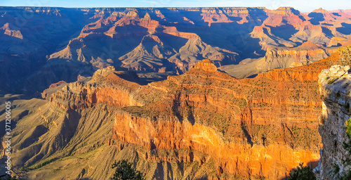 Sunset in the Grand Canyon on the South Rim, Arizona photo