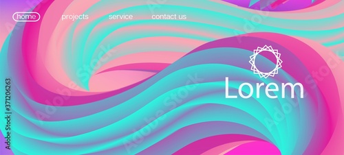 Colorful Lucid Gradient Wallpaper. Landing Page, Pink, Purple Background. 