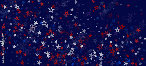 National American Stars Vector Background. USA Independence 11th of November 4th of July Veteran's Labor Memorial President's Day 