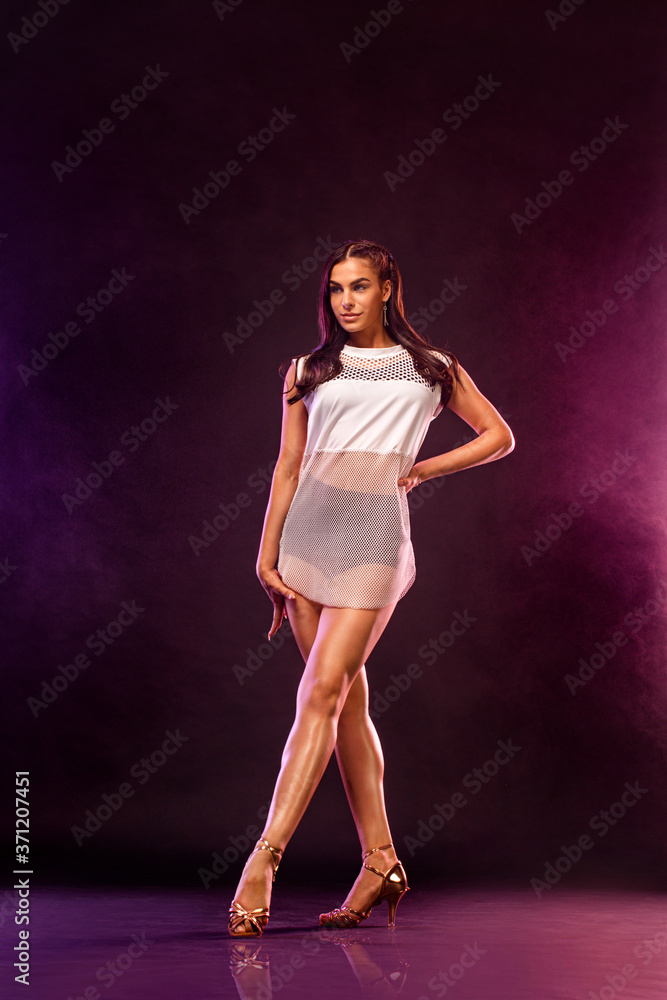 Girl athlete dancing sports ballroom dancing. Girl athlete dancing sports ballroom dancing.