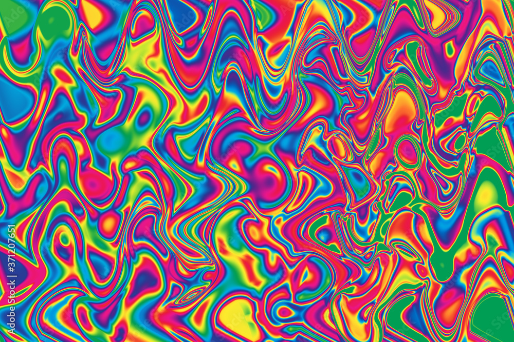 An abstract wavy psychedelic background image.