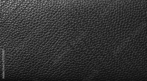 closeup black leather texture background