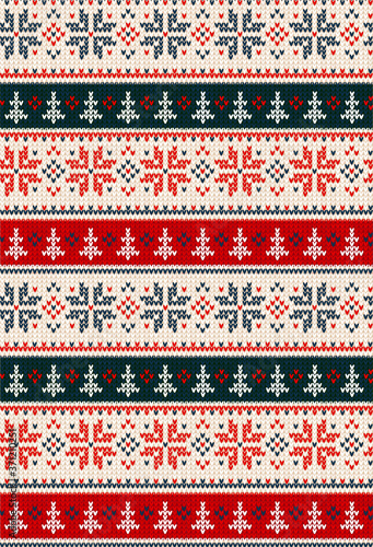 Ugly sweater Merry Christmas party ornament background seamless pattern