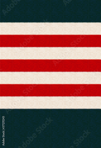 Ugly sweater Merry Christmas party ornament background seamless pattern © svsunny
