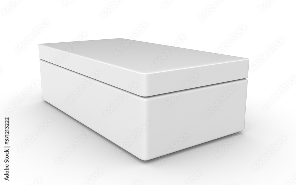 3d cream container on white background 3d cream container on white background