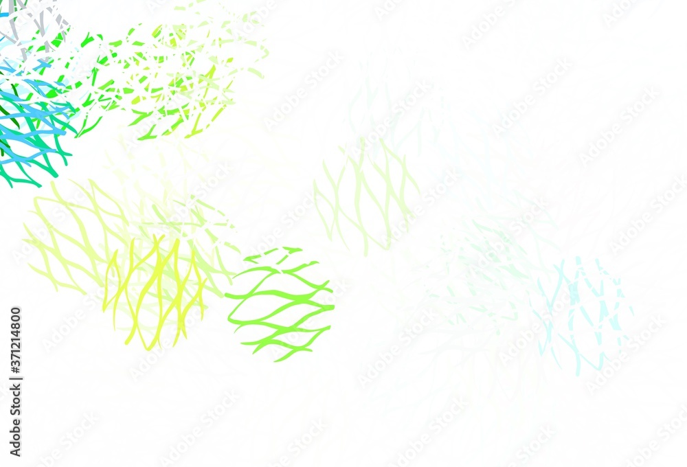 Light Green, Yellow vector layout with circle shapes. Light Green, Yellow vector layout with circle shapes.