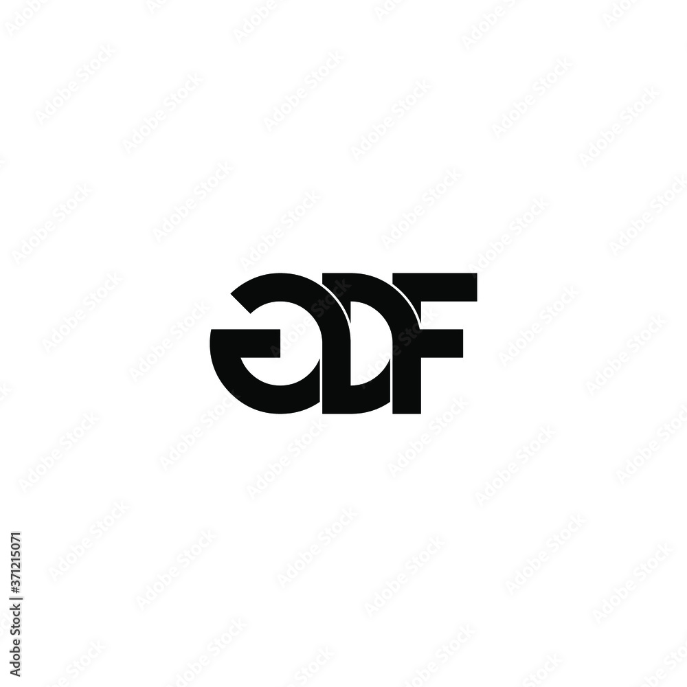 gdf letter original monogram logo design gdf letter original monogram logo design