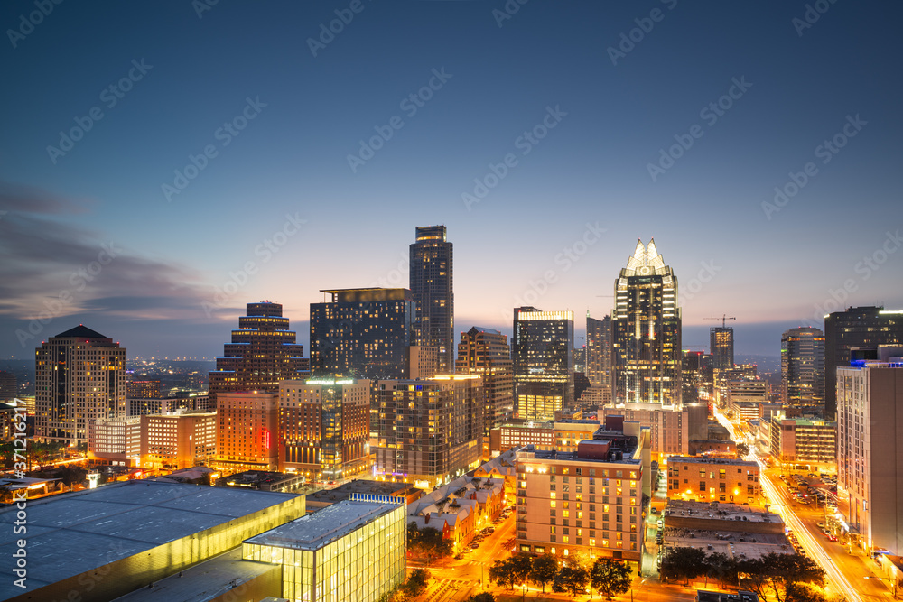 Fototapeta premium Austin, Texas, USA Skyline