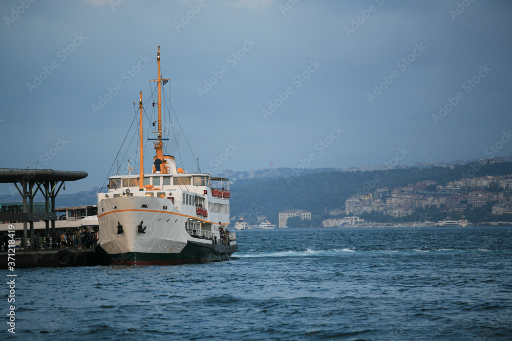 Sea voyage on the Bosphorus with the Istanbul ferry. Sea voyage on the Bosphorus with the Istanbul ferry.