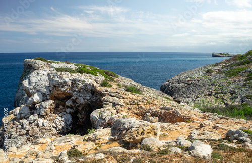 Mallorca, Spain - JULY 17, 2020. The beautiful coast of Cala Mendia. photo