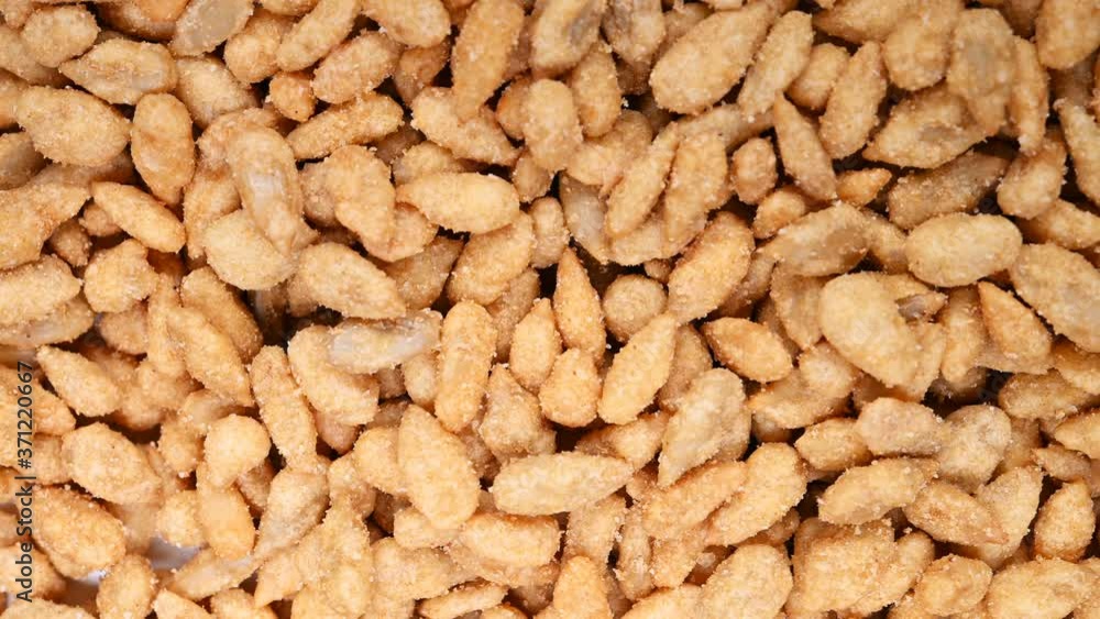 top view salty sunflower seeds snack turning top view salty sunflower seeds snack turning