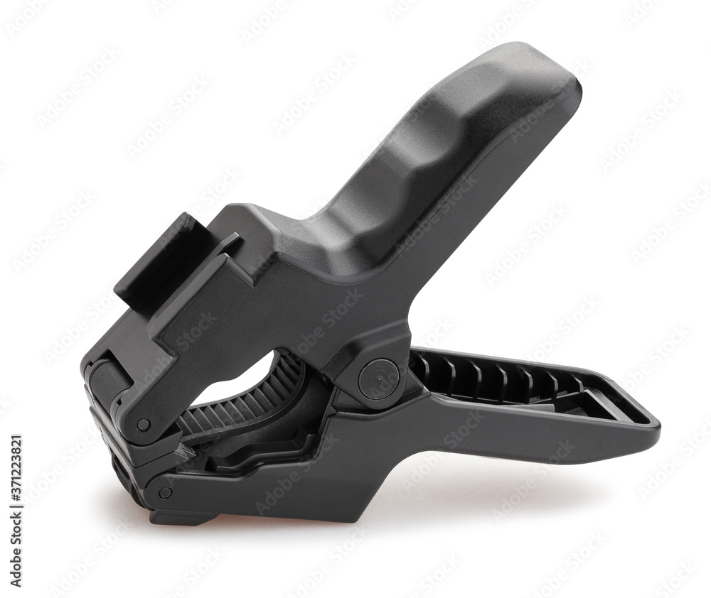 action camera action camera jaws clamp mount isolated on white action camera action camera jaws clamp mount isolated on white