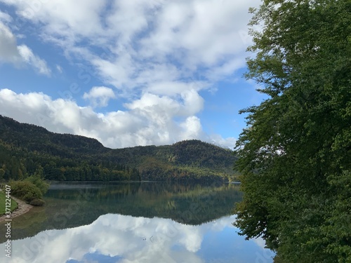 lake and clouds