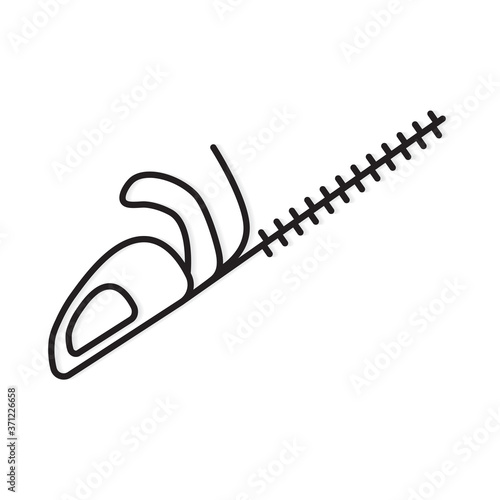 hedge trimmer icon- vector illustration
