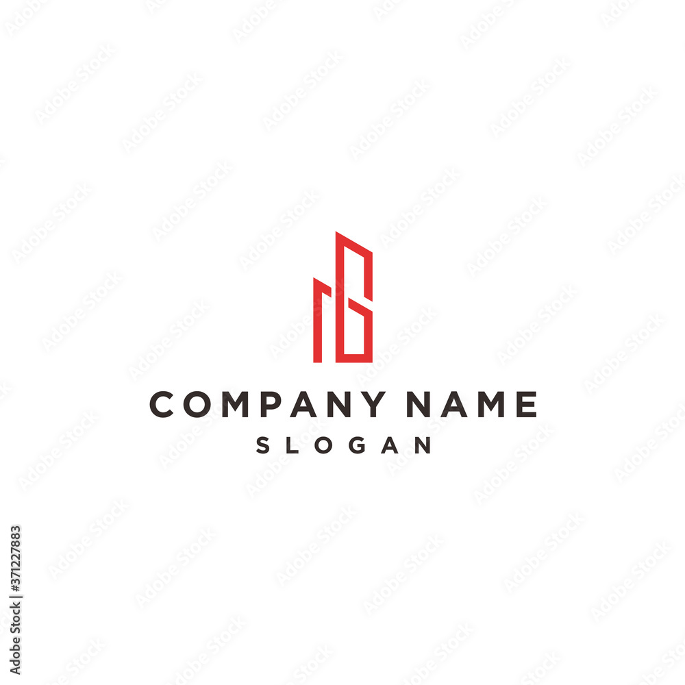 abstract g logo. building icon abstract g logo. building icon