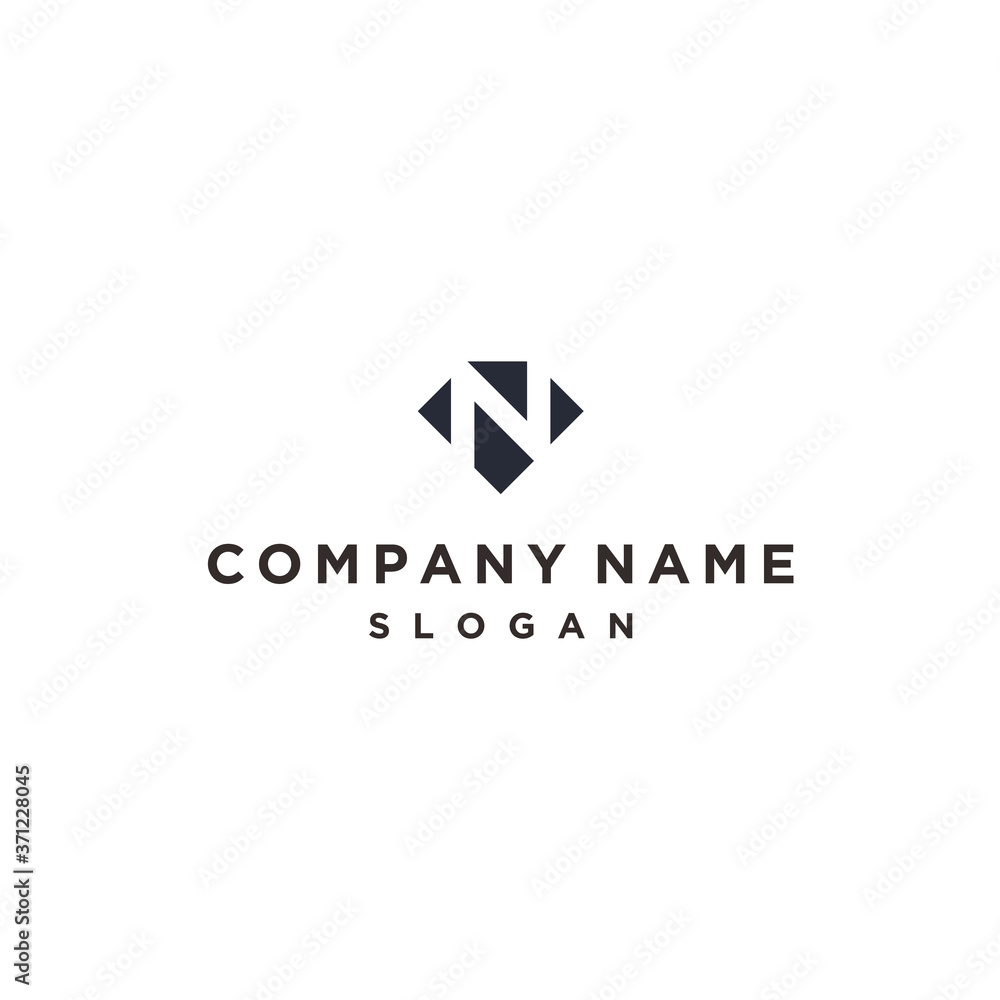 logo n abstract. diamond icon logo n abstract. diamond icon