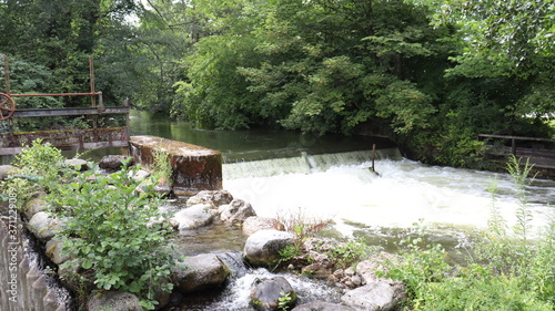 Water. Waterfall. Stones. Nature. River.