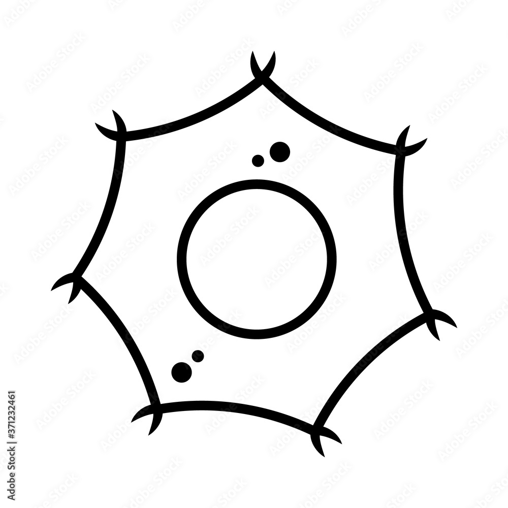 adenovirus shape icon, line style adenovirus shape icon, line style