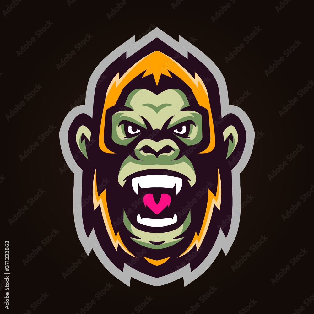 Gorilla Mascot Vector
