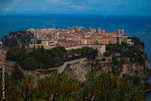 Magnificent aerial views of yachts and winter Monaco