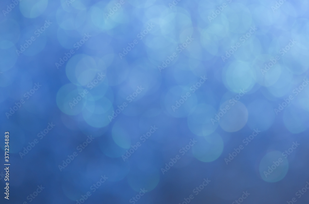 Obraz premium glitter light sparkle blue gorgeous bokeh defocused abstract background shiny.