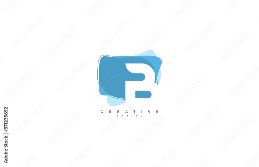 Abstract Flowing Liquid Shapes Letter B Logo Design Abstract Flowing Liquid Shapes Letter B Logo Design