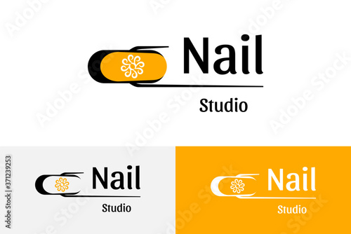 Graceful nail studio logotype