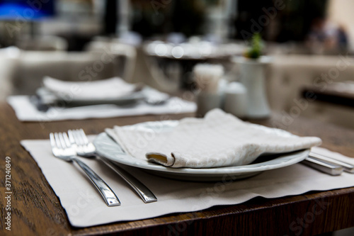 Modern restaurant interior, part of a hotel