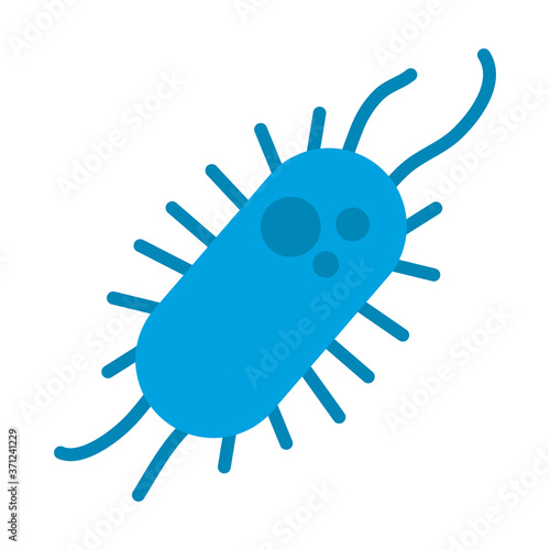 cancer cell shape icon, flat style