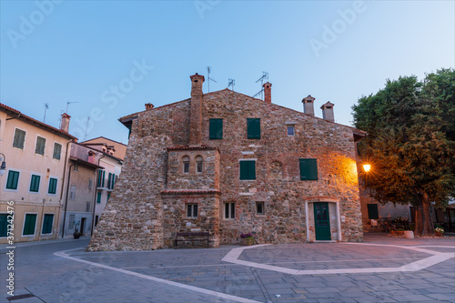 Casa della musica, antico edificio della città di Grado in centro storico. Isola di Grado.