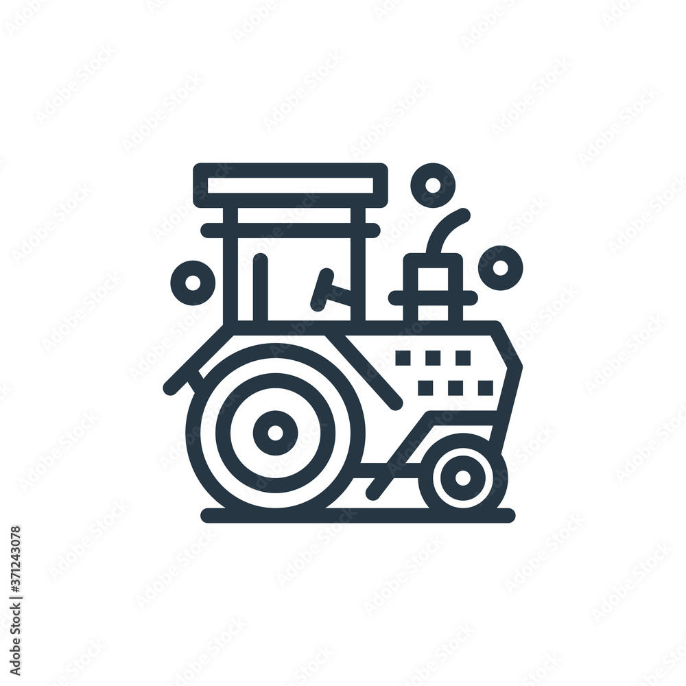 tractor icon vector from agriculture and farming concept. Thin line ...