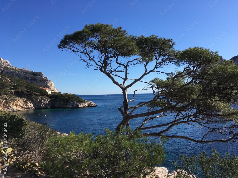 hidden bay in the south of France
