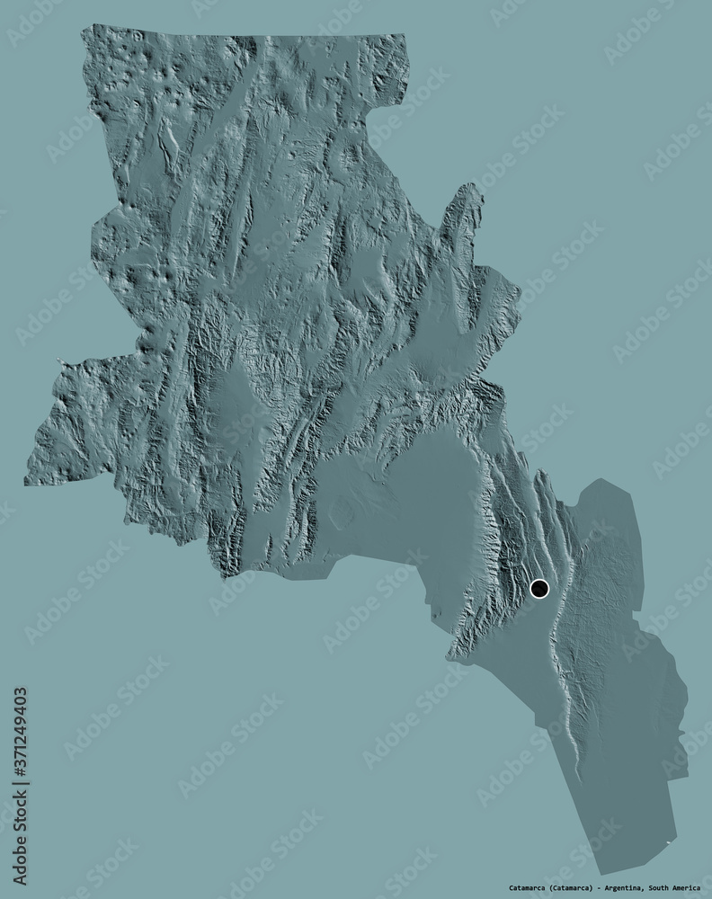 Catamarca, province of Argentina, on solid. Administrative