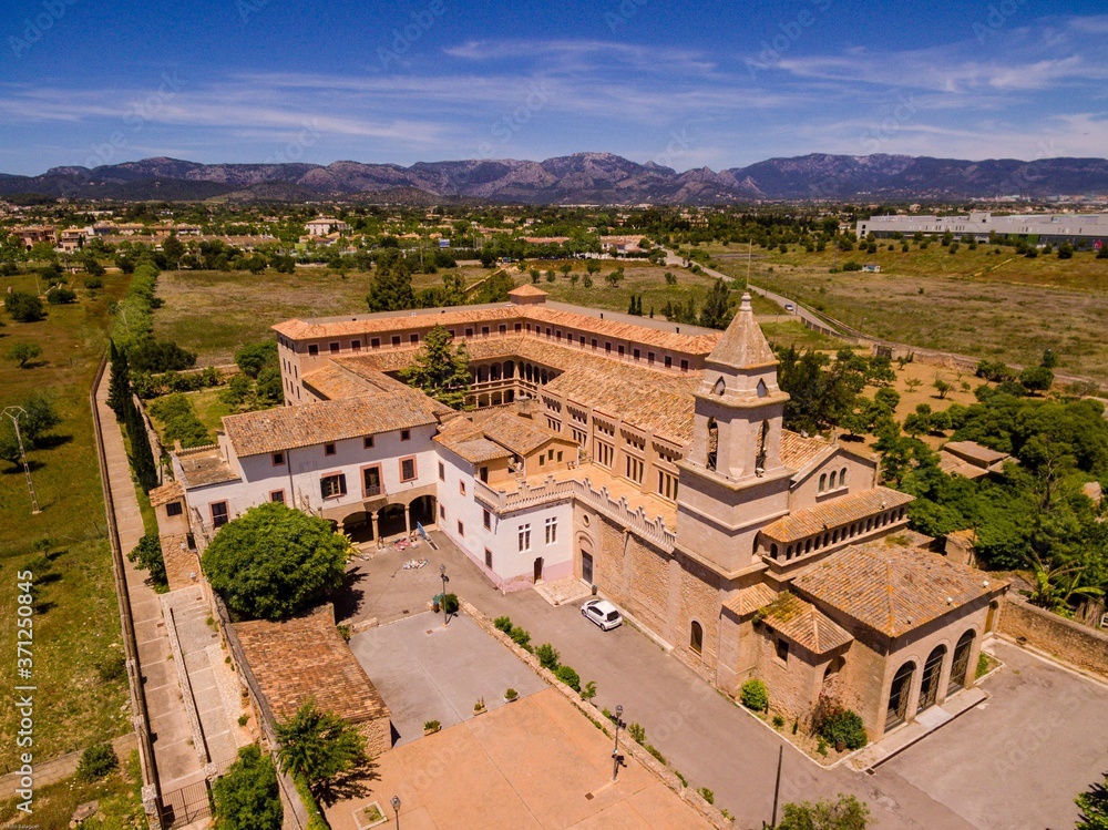 Monasterio de la Real, - Monasterio de Santa Maria de la Real -, siglo XIII,  Secar de la Real, Palma, Mallorca, balearic islands, Spain