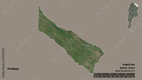 Formosa, province of Argentina, zoomed. Satellite
