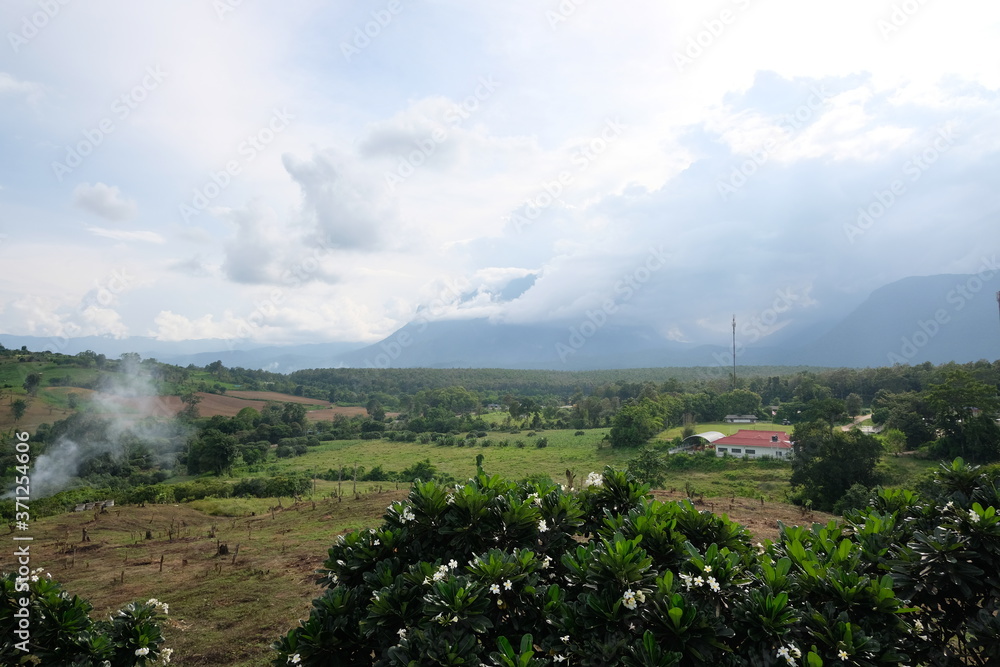 landscape with clouds