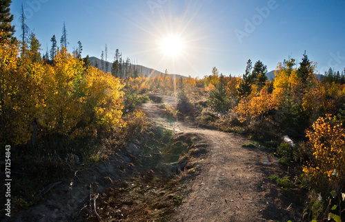Obraz na płótnie Changing of Seasons, Winter Park Colorado w salonie