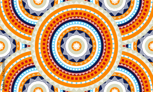 Abstract circle pattern, seamless pattern	