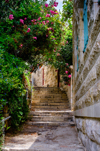 Old streets of ancient village Ein Karem, Israel