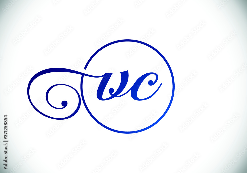 Initial Monogram Letter V C Logo Design Vector Template. Graphic Alphabet Symbol for Corporate Business Identity Initial Monogram Letter V C Logo Design Vector Template. Graphic Alphabet Symbol for Corporate Business Identity