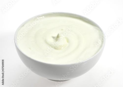 Bowl with Soft White Cheese