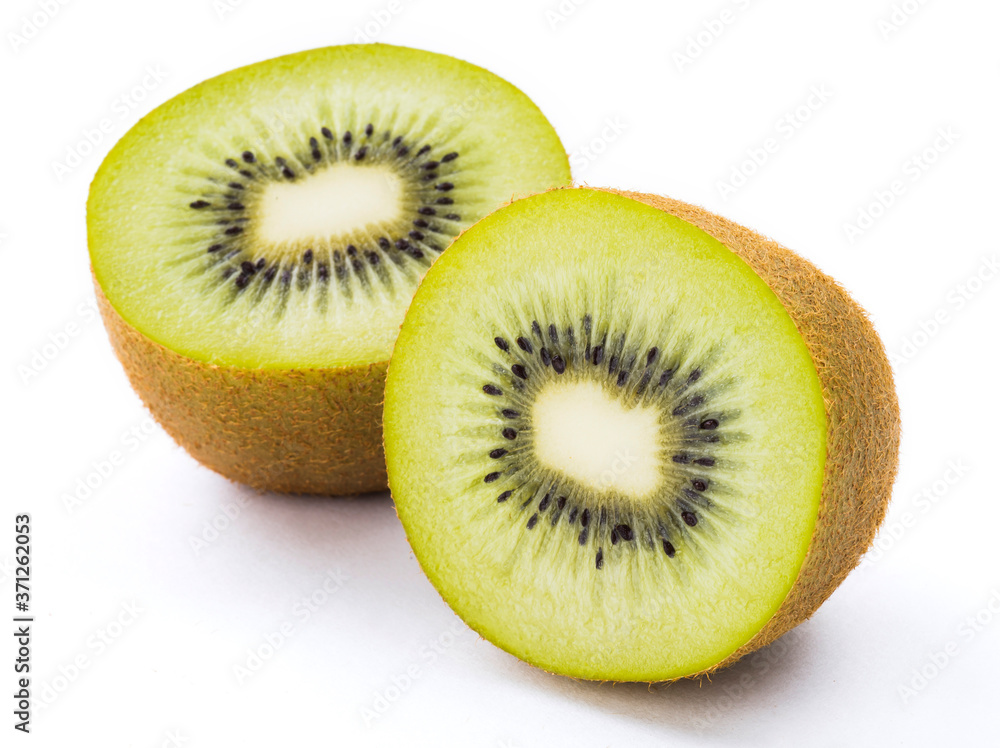 Ripe kiwi fruit isolated on white background Ripe kiwi fruit isolated on white background