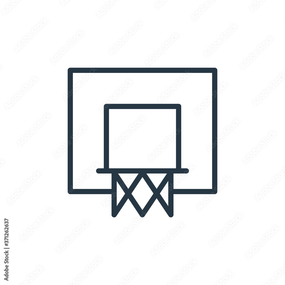 basketball icon vector from sport concept. Thin line illustration of  basketball editable stroke. basketball linear sign for use on web and  mobile apps, logo, print media.. Stock Vector | Adobe Stock