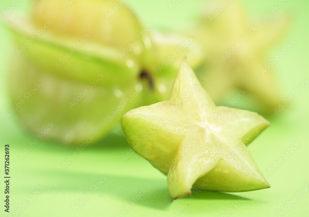 Carambola Star Fruit, averrhoa carambola, Exotic Fruit Carambola Star Fruit, averrhoa carambola, Exotic Fruit
