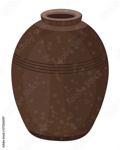 isolated jar on white background vector design