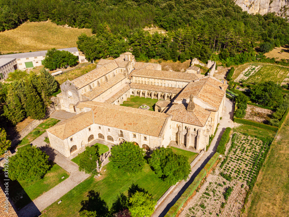 Monasterio de Santa María la Real de Iranzu, siglo XII -  XIV, camino de Santiago,  Abárzuza, Navarra, Spain, Europe