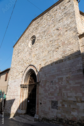 Church of Sant Agostino in the center of Montefalco